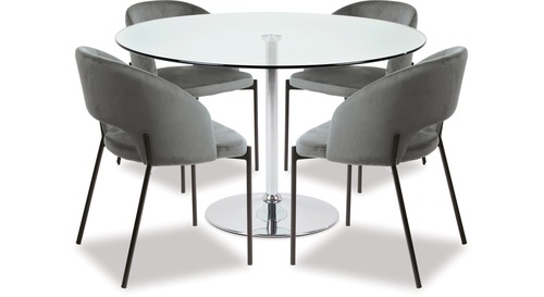 Becky Dining Table & Alice Chairs x 4 Becky Dining Table & Alice Chairs x 4